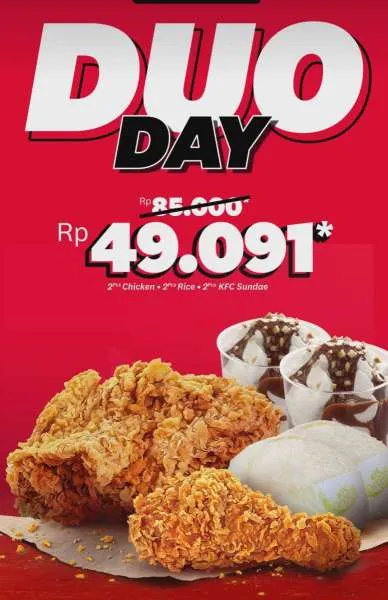 Promo KFC Duo Day Tiap Selasa
