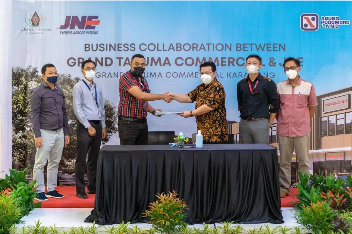 Grand Taruma Commercial Jadi Lokasi Baru Kantor Cabang JNE Express di Karawang