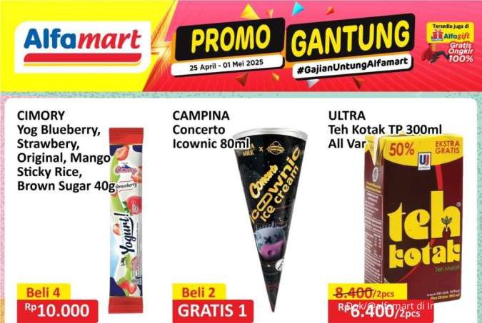 Promo Es Krim Weekend Terbaru April 2025, Concerto Beli 2 Gratis 1 Hari Ini