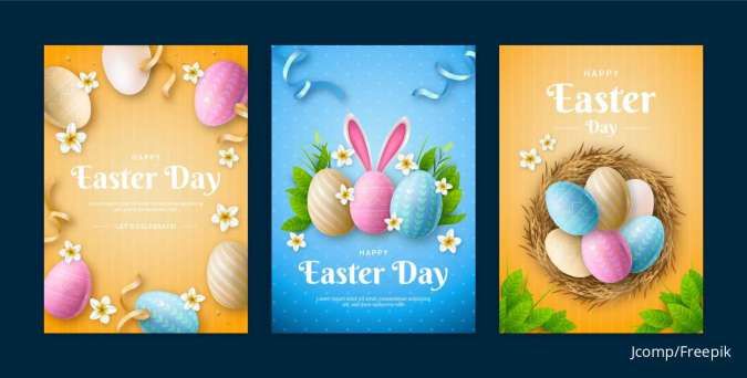 Download Gambar Telur Paskah untuk Perayaan Easter Day, Gratis! 