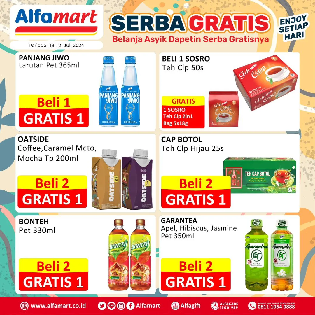 Promo Alfamart Serba Gratis Periode 19-21 Juli 2022