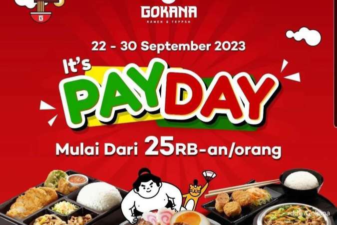 Promo Gokana Payday Paket Keluarga Rp 25.000 per Orang hingga 30 September 2023
