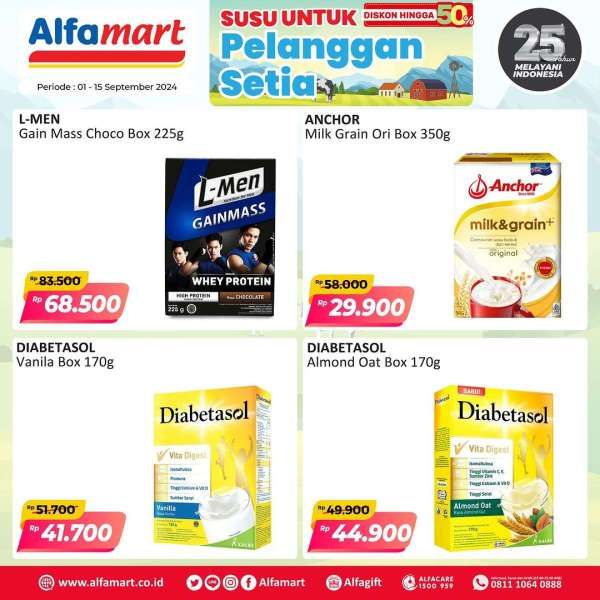 Promo Alfamart 1-15 September 2024, Susu Diskon Sampai 50%