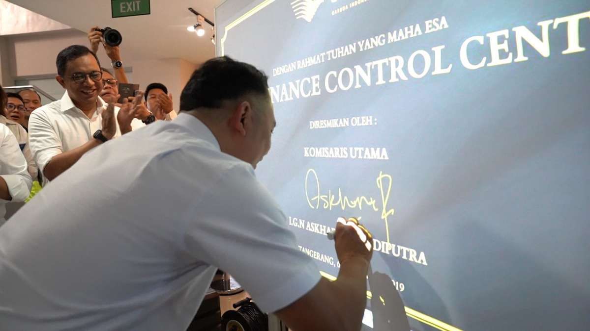 GMF Resmikan Fasilitas Maintenance Control Center Baru