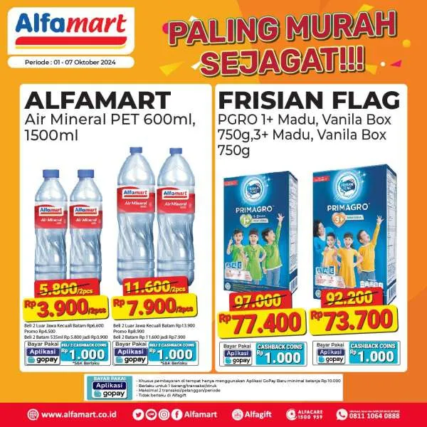 Promo Alfamart Paling Murah Sejagat Periode 1-7 Oktober 2024