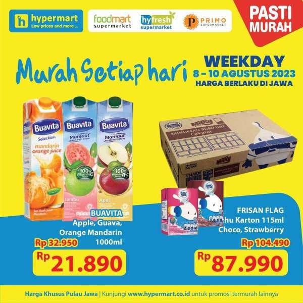 Katalog Promo Hypermart Weekday Terbaru 8-10 Agustus 2023