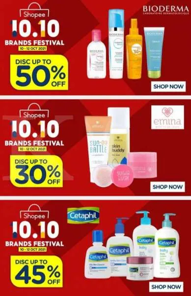Promo Shopee 10.10 Brands Festival