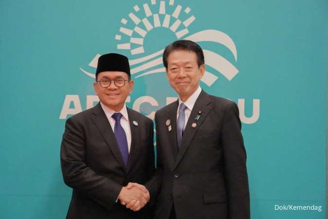 Pertemuan Bilateral Mendag RI dengan Menteri Ekonomi, Perdagangan & Industri Jepang