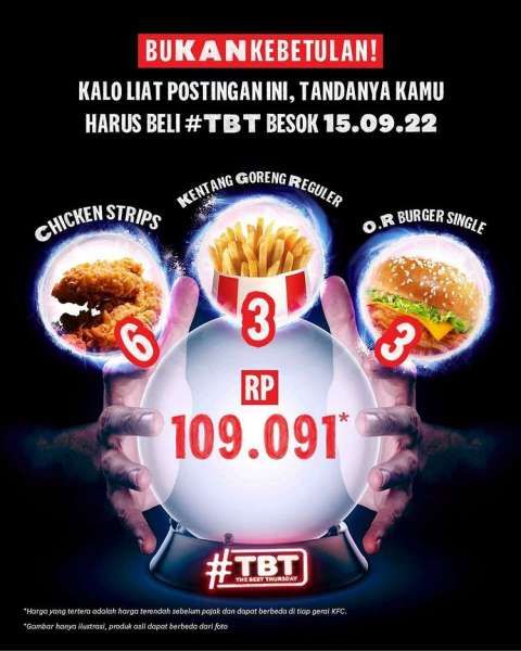 Promo KFC The Best Thursday Kamis 15 September 2022