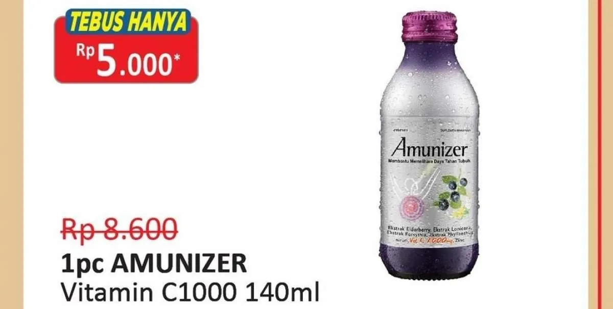 Promo Alfamidi Tebus Murah 1-15 Juli 2022, Tebus Amunizer Vitamin C Hanya Rp 5.000