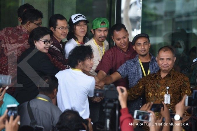 Tiga anggota KPK diduga teroris sudah dilepaskan