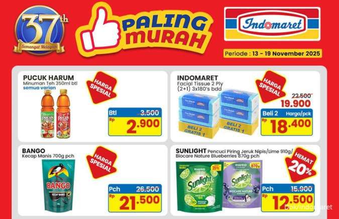 Promo Indomaret Murah 13-19 November 2025, Sunlight & Bango Harga Spesial