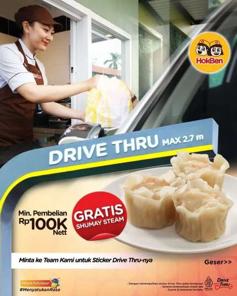 Promo HokBen Drive Thru Gratis Shumay Steam