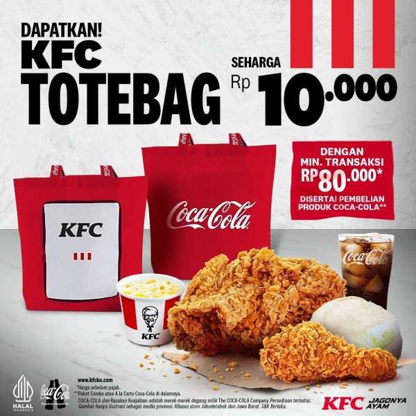 Promo KFC Dapatkan Totebag Rp 10.000 Saja