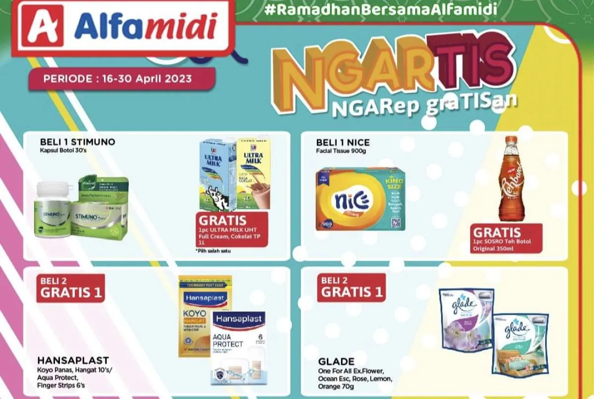 Promo Alfamidi 16-30 April 2023, Beli 1 Gratis 1 dan Beli 2 Gratis 1 untuk Anda