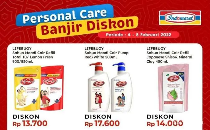 Promo Indomaret Personal Care Banjir Diskon 4-8 Februari 2022