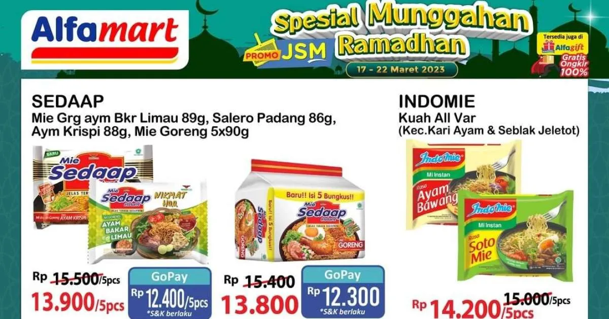 Katalog Promo Alfamart Senin 20 Maret 2023, Promo Spesial Munggahan Ramadhan