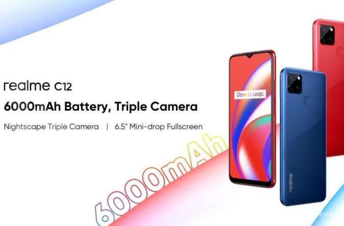 Spesifikasi & harga HP Realme C12: Baterai 6.000 mAh, tiga camera, hanya Rp 1 jutaan