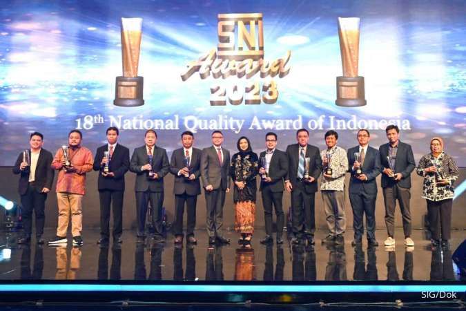 Semen Indonesia (SIG) Raih Peringkat Emas pada Ajang SNI Award 2023