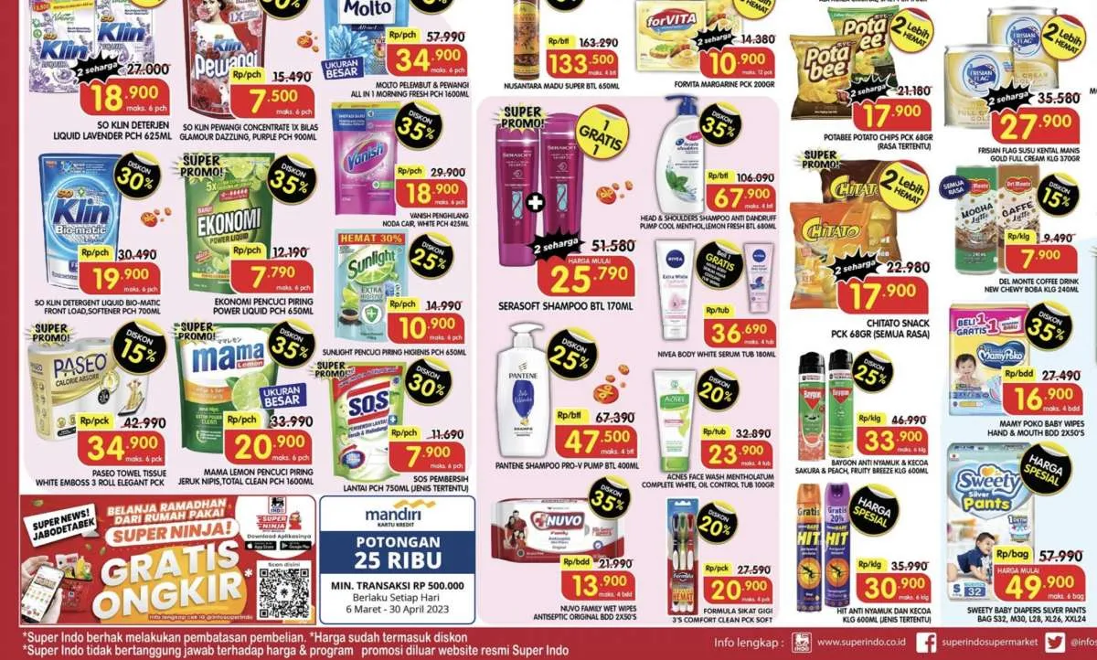Katalog Promo Superindo 29 Maret 2023, Belanja Lebih Murah dengan Harga Spesial