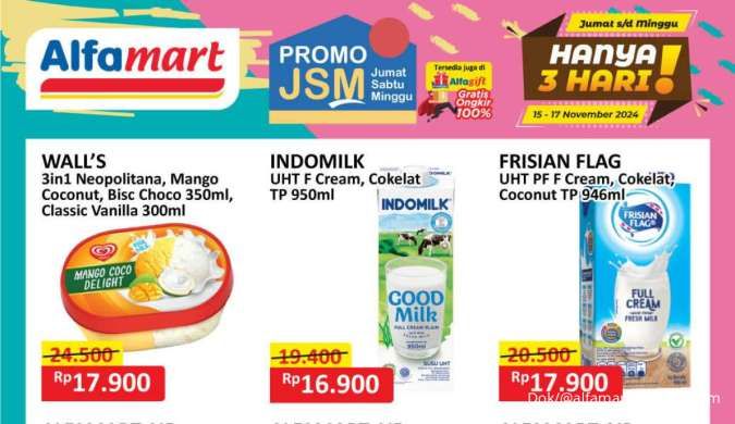 Promo Es Krim Alfamart dan Tip Top Weekend, Ada Walls Diskon Besar di Superindo