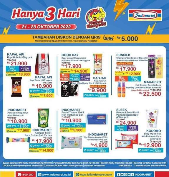 Promo JSM Indomaret 21-23 Oktober 2022