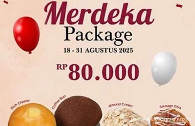 Promo Mako Bakery Merdeka Agustus 2025, Paket Roti Spesial Rp 80.000