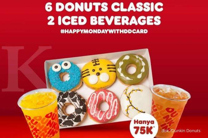 Promo Dunkin Donuts 17 Januari 2022, Hadir Paket Happy Monday Super Hemat!