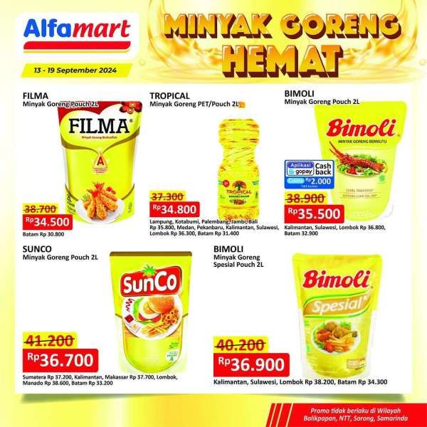 Promo Minyak Goreng Hemat di Alfamart 13-19 September 2024