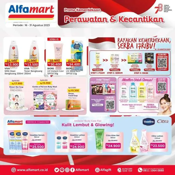 Promo Alfamart Perawatan & Kecantikan Periode 16-31 Agustus 2023