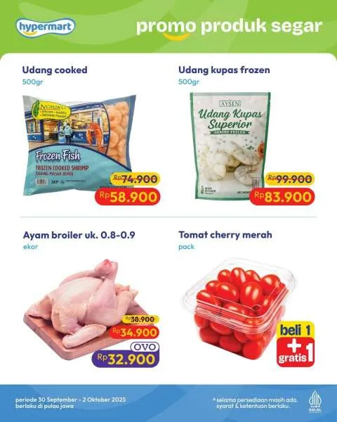 Promo Hypermart Hyper Diskon Weekday Periode 1-2 Oktober 2025