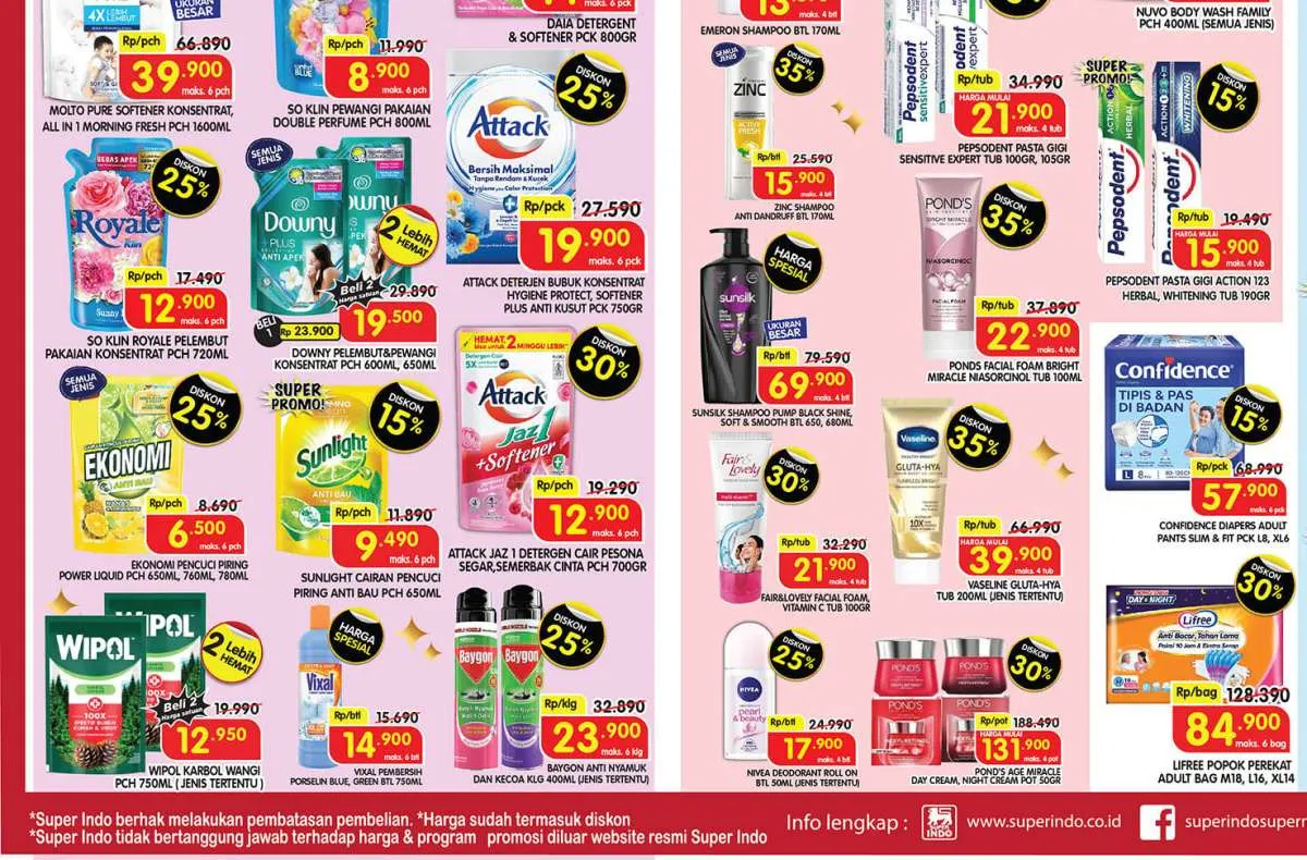 Promo JSM Superindo Berakhir 6 April 2025, Sunlight & Pond's Diskon Sampai 35%