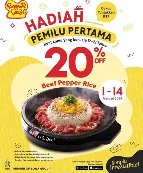 Pepper Lunch spesial Pemilu Pertama 2024