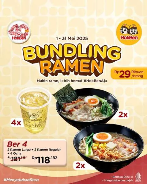 Bundling Hokben Ramen Berempat