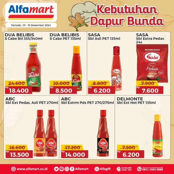 Promo Alfamart Kebutuhan Dapur Periode 1-15 Desember 2024