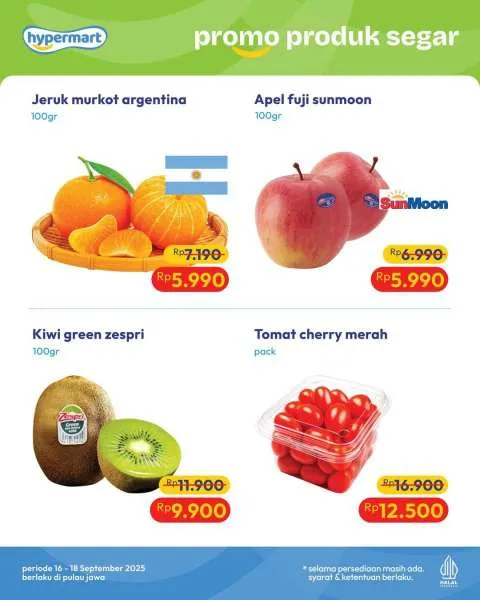 Promo Hypermart Hyper Diskon Weekday Periode 16-18 September 2025
