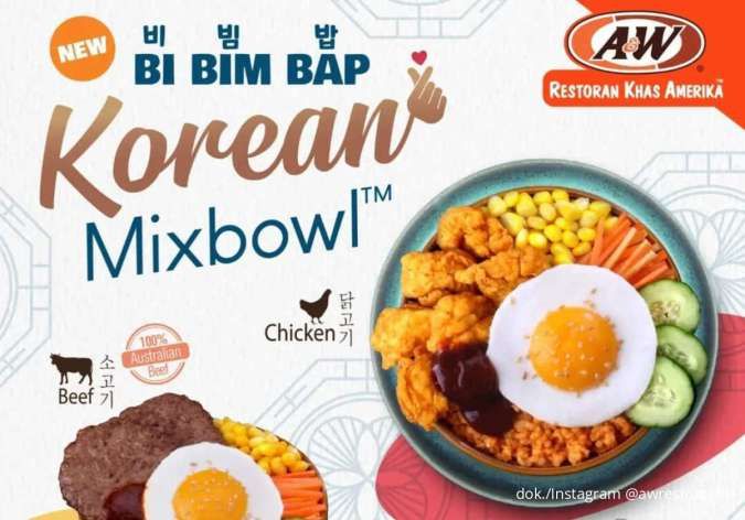  Promo A&W Bibimbap Ala Korea, Menu Baru dengan Saus Autentik dan Topping Spesial