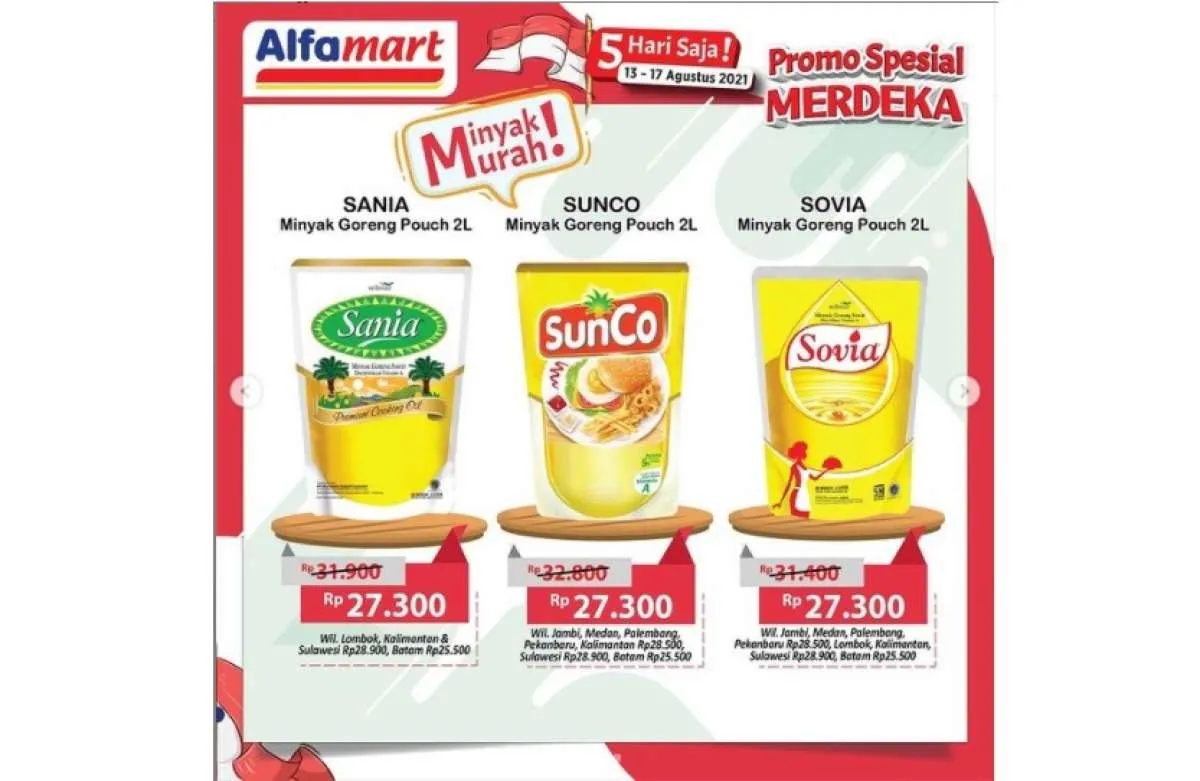 Promo Alfamart 13-17 Agustus 2021, adu diskon minyak goreng! 
