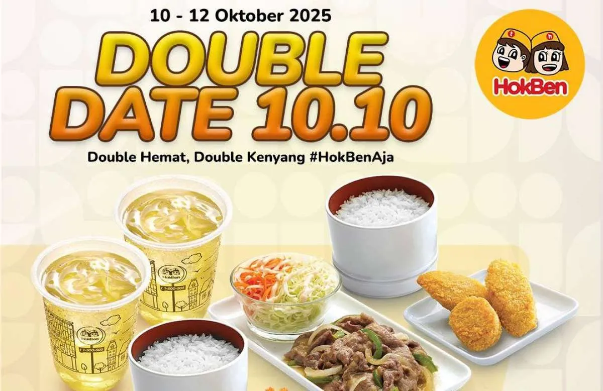 Promo 10.10 di HokBen 10-12 Oktober 2025, Makan Lebih Hemat di Akhir Pekan