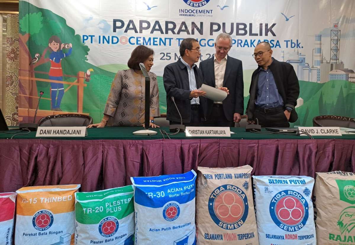 Indocement Bidik Kenaikan Penjualan 10% di Tahun ini