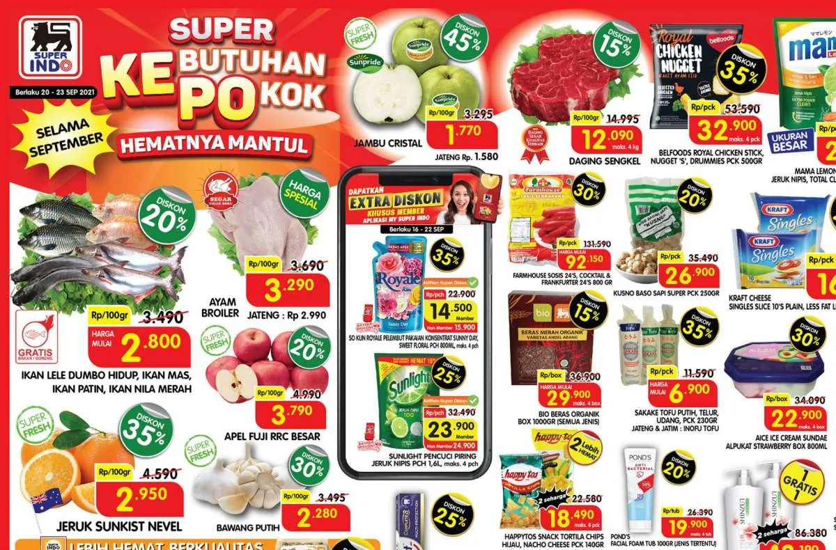 Promo Superindo weekdays 20-23 September 2021, Super Diskon!