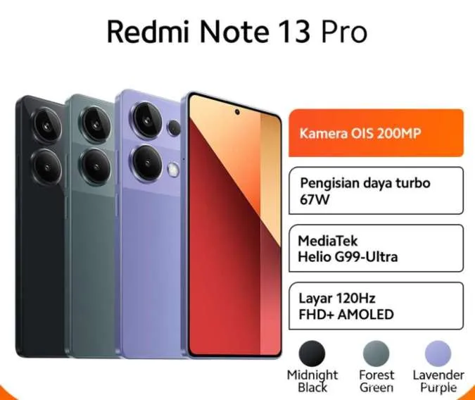 Redmi Note 13 Pro Gunakan Kamera Utama 200 MP, Cek Spesifikasi Lainnya Juga
