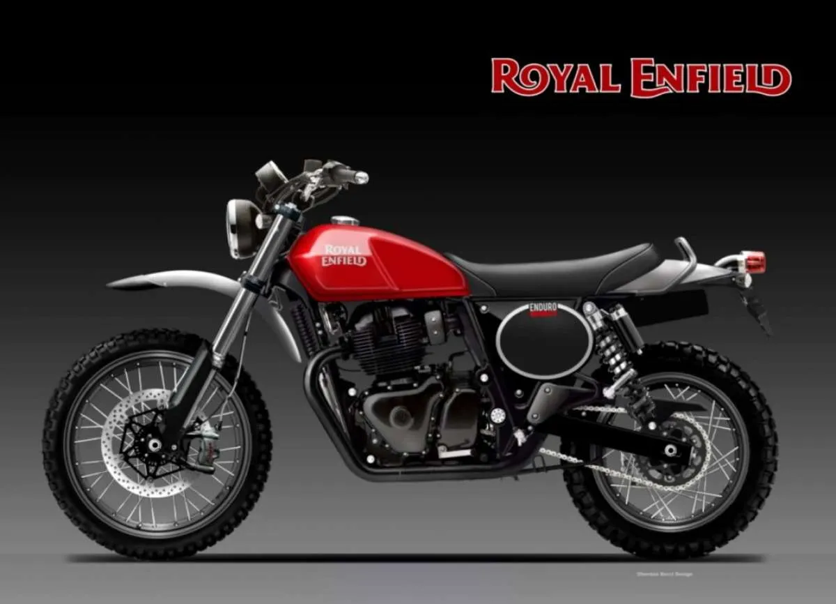 Render motor scrambler terbaru muncul, begini gagahnya Royal Enfield Enduro 650