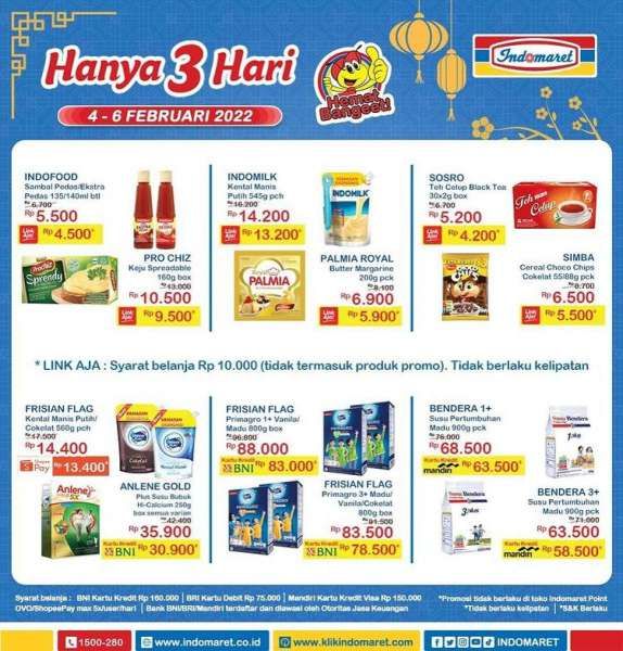 Promo JSM Indomaret Periode 4-6 Februari 2022, Belanja Aneka Produk Jadi Lebih Murah