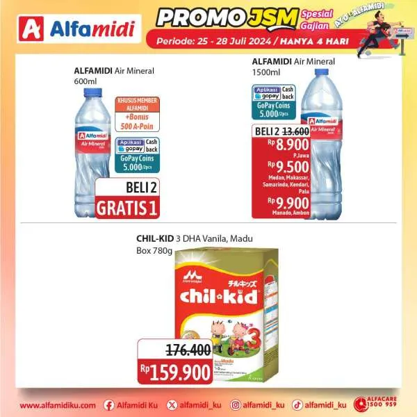 Promo JSM Alfamidi Hanya 4 Hari Spesial Gajian Periode 25-28 Juli 2024