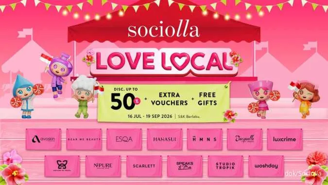 Promo Beauty Lokal! Diskon hingga 50% di Sociolla Love Local 2026