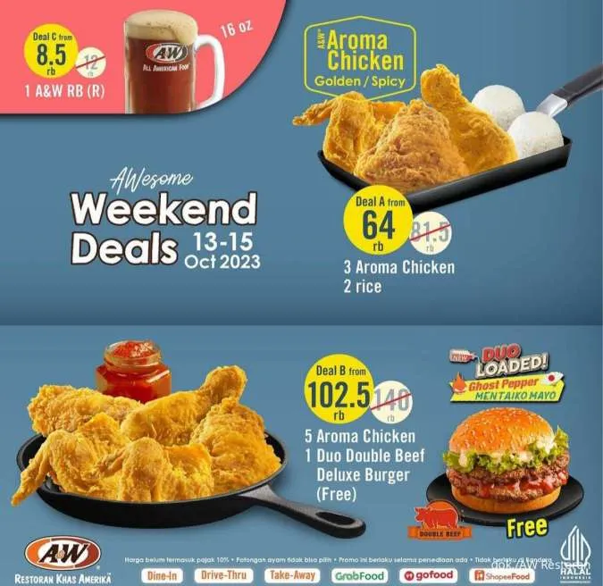 Promo AW Restoran Weekend Deals 
