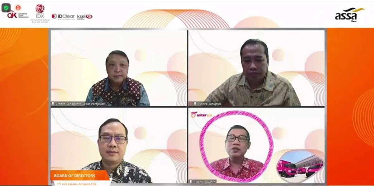 Ekonomi mulai pulih Adi Sarana Armada (ASSA) optimistis bisnis rental akan tumbuh 