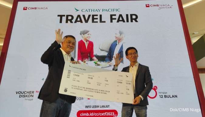CIMB Niaga & Cathay Pacific Mudahkan Wisata Dunia di Cathay Pacific Travel Fair 2023