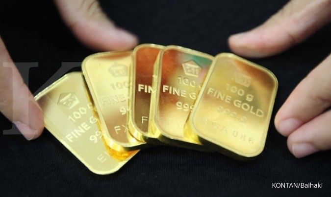 Harga jual emas Antam dibanderol Rp 590.000